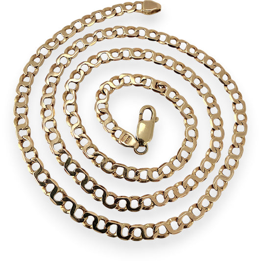 NZGD | 14ct Gold Infinity Flow Link Chain 55cm