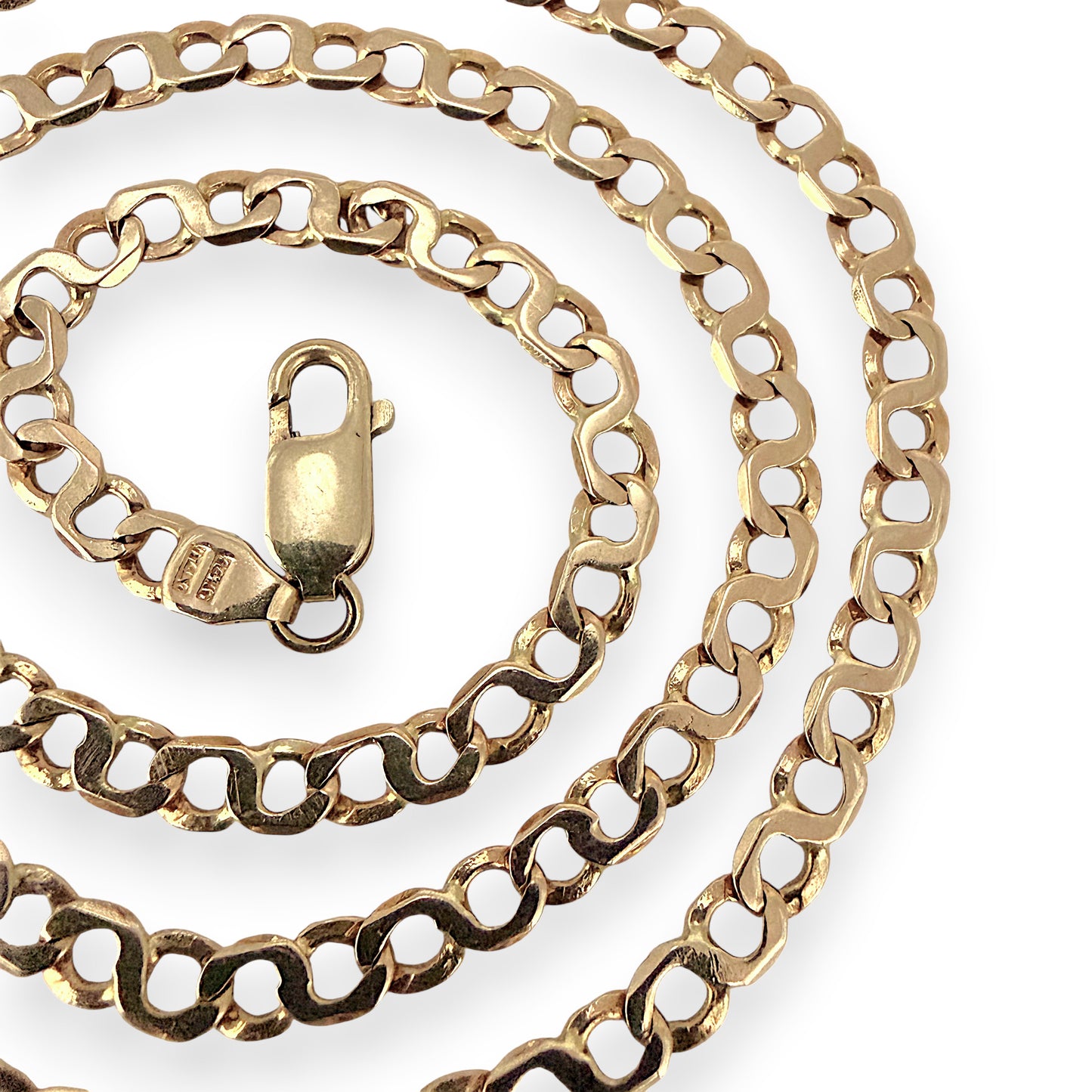 NZGD | 14ct Gold Infinity Flow Link Chain 55cm