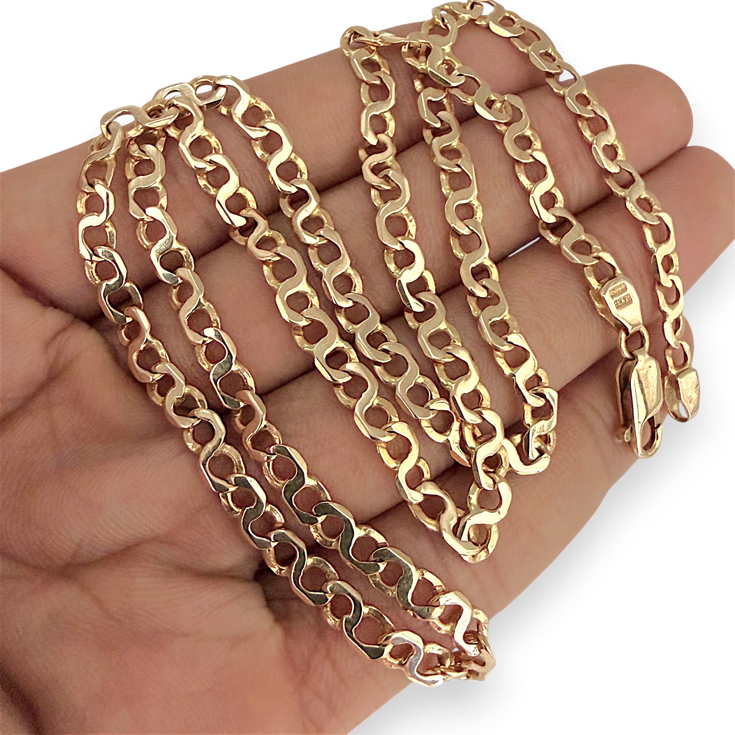 NZGD | 14ct Gold Infinity Flow Link Chain 55cm