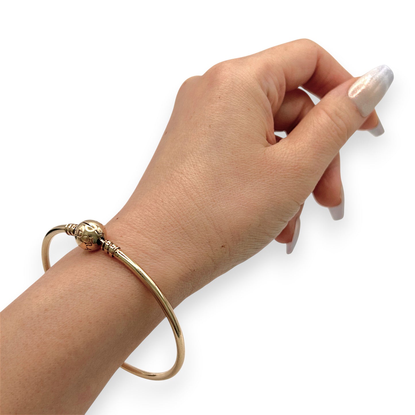NZGD | 14ct Gold Pandora Moments Bangle 19CM