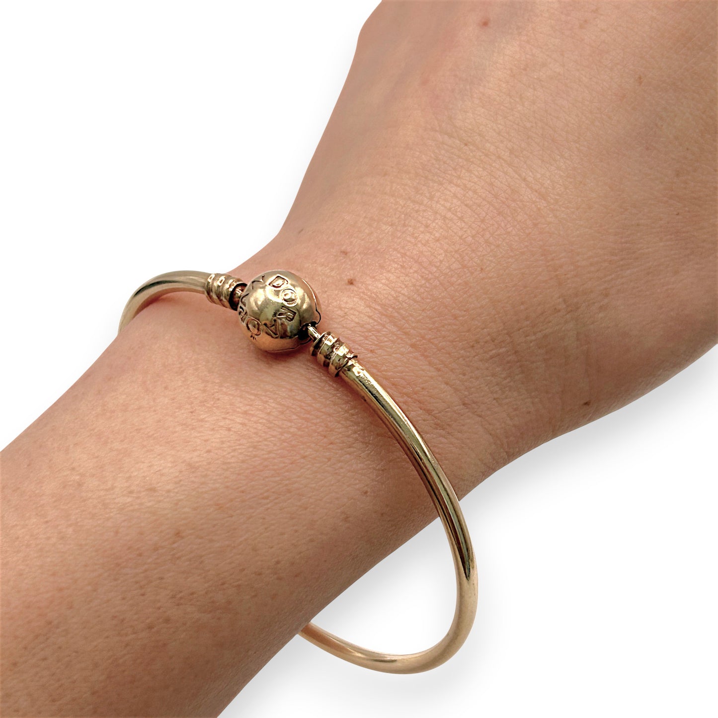NZGD | 14ct Gold Pandora Moments Bangle 19CM