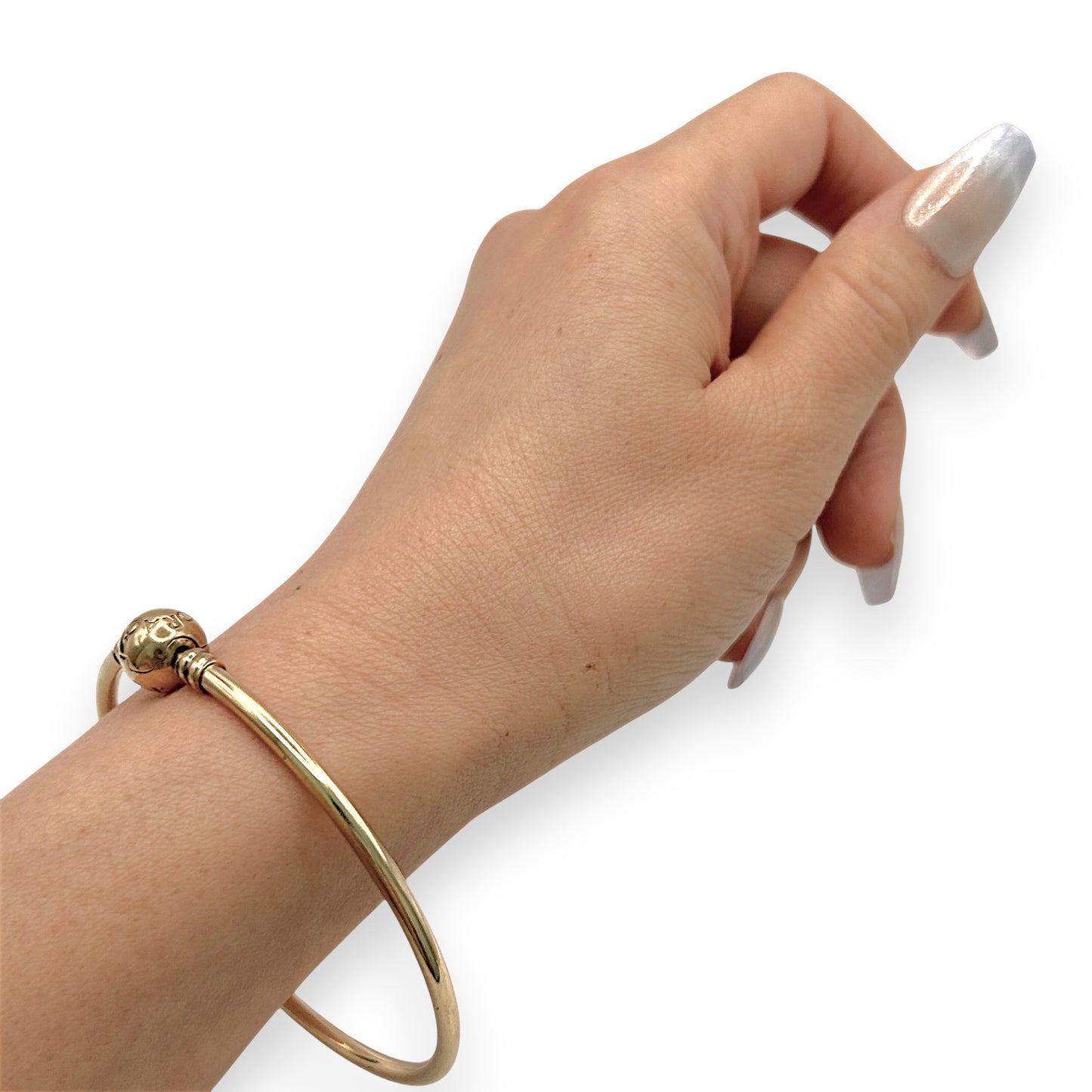 NZGD | 14ct Gold Pandora Moments Bangle 19CM