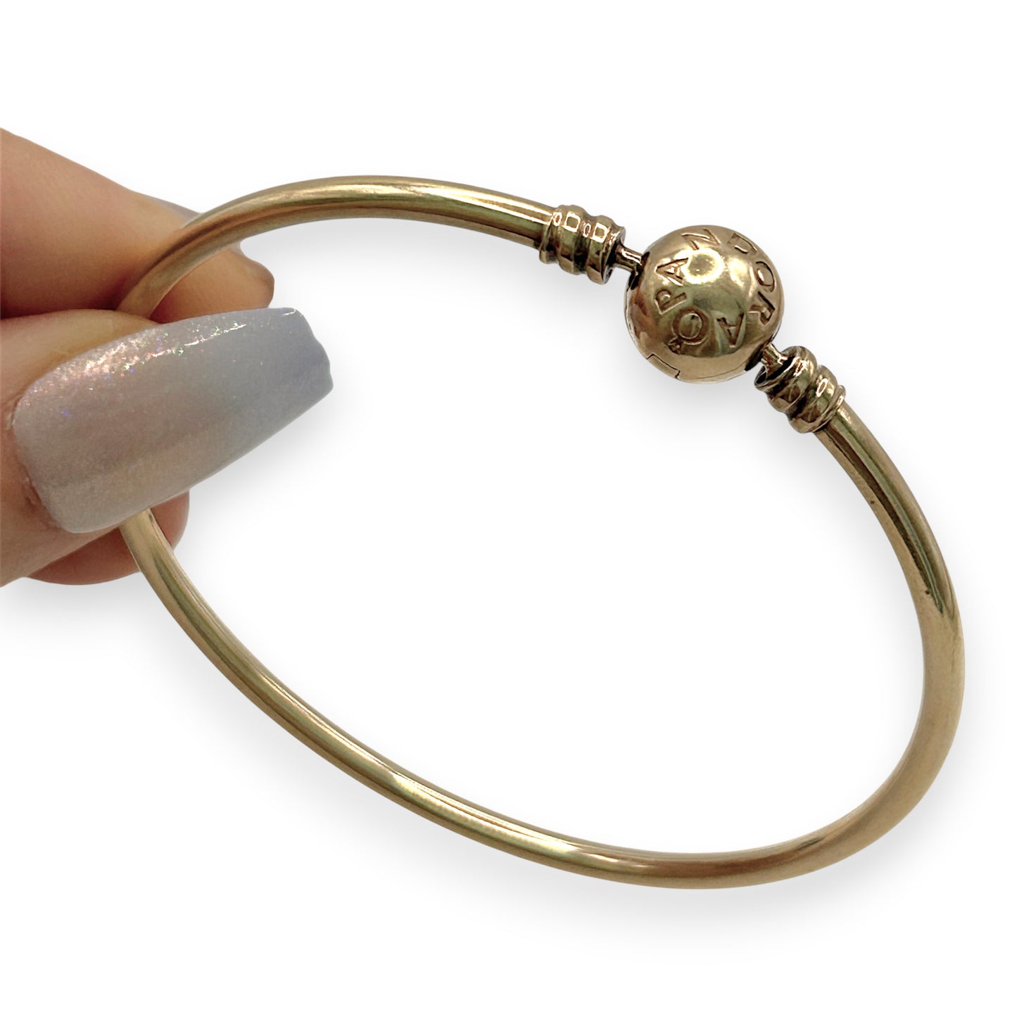 NZGD | 14ct Gold Pandora Moments Bangle 19CM