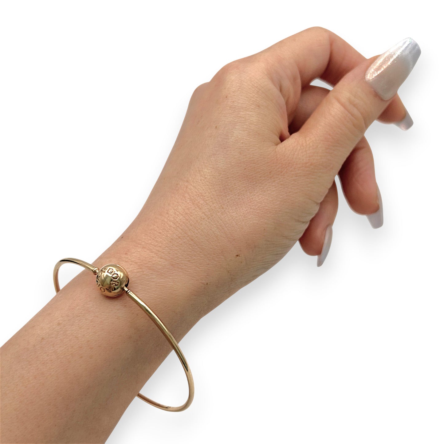 NZGD | 14ct Gold Pandora Celestial Bangle 18.5CM