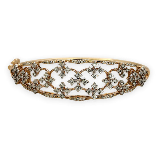 BRAND NEW | 14ct Gold Diamond Serenade Bangle Valuation $11,750