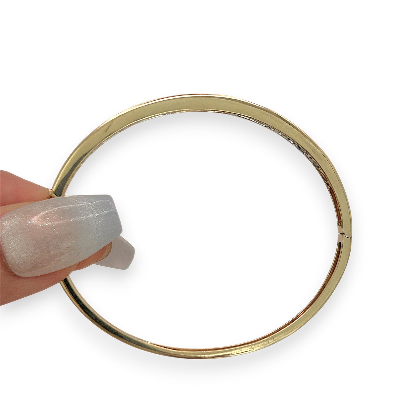 NZGD | 14ct Gold Golden Whisper Diamond Bangle Valuation $6,600