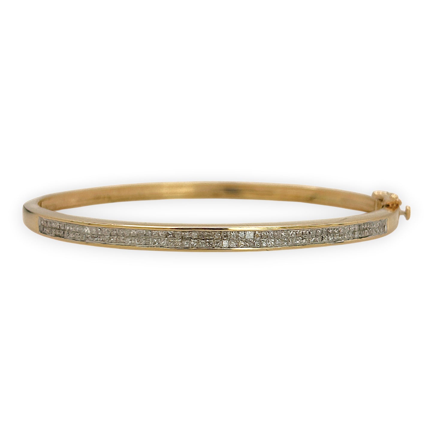 NZGD | 14ct Gold Golden Whisper Diamond Bangle Valuation $6,600