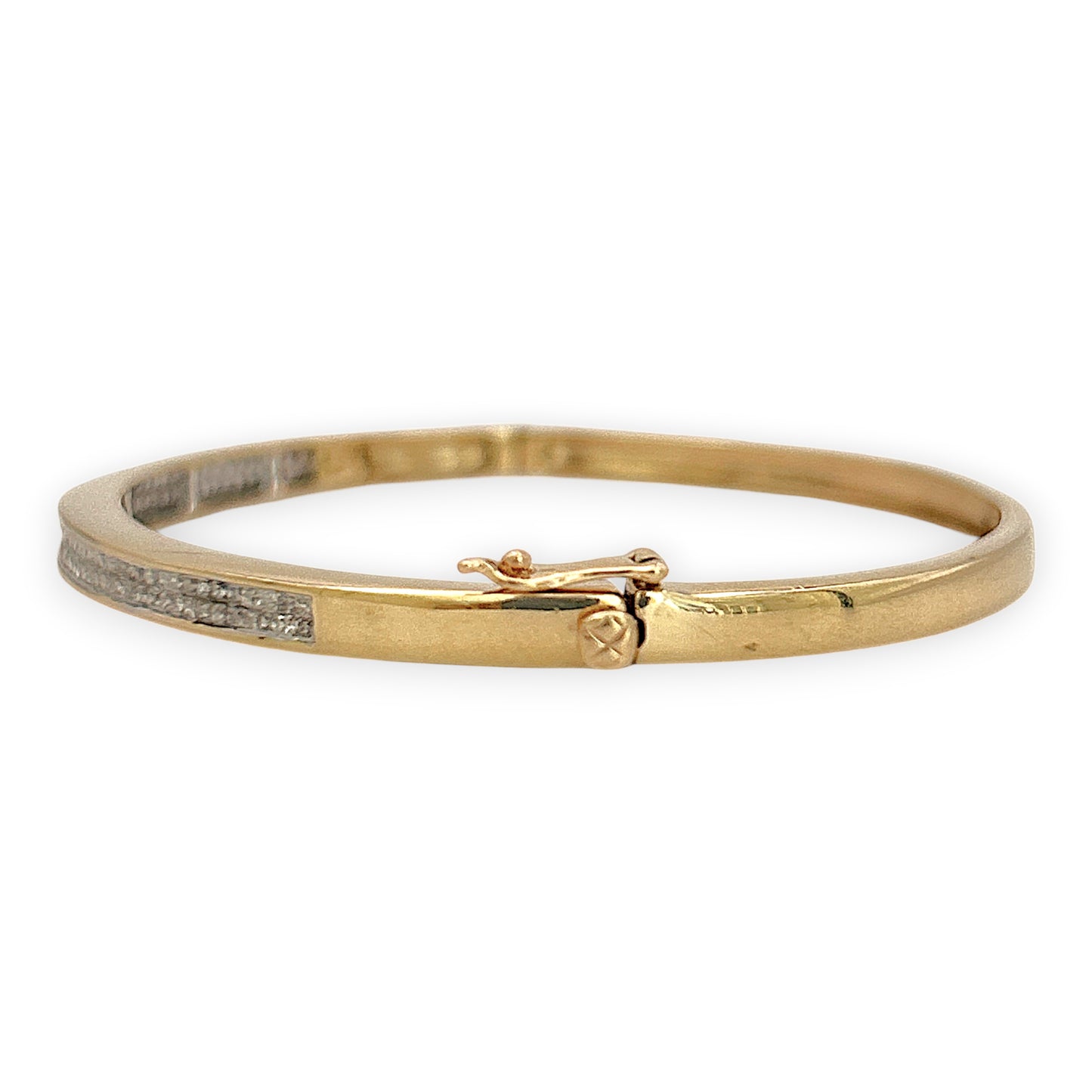 NZGD | 14ct Gold Golden Whisper Diamond Bangle Valuation $6,600