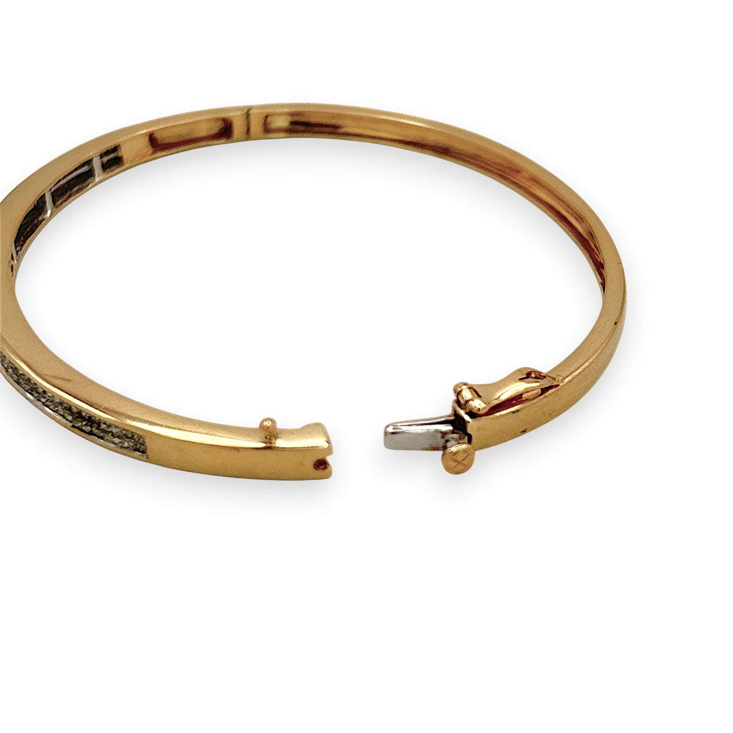 NZGD | 14ct Gold Golden Whisper Diamond Bangle Valuation $6,600
