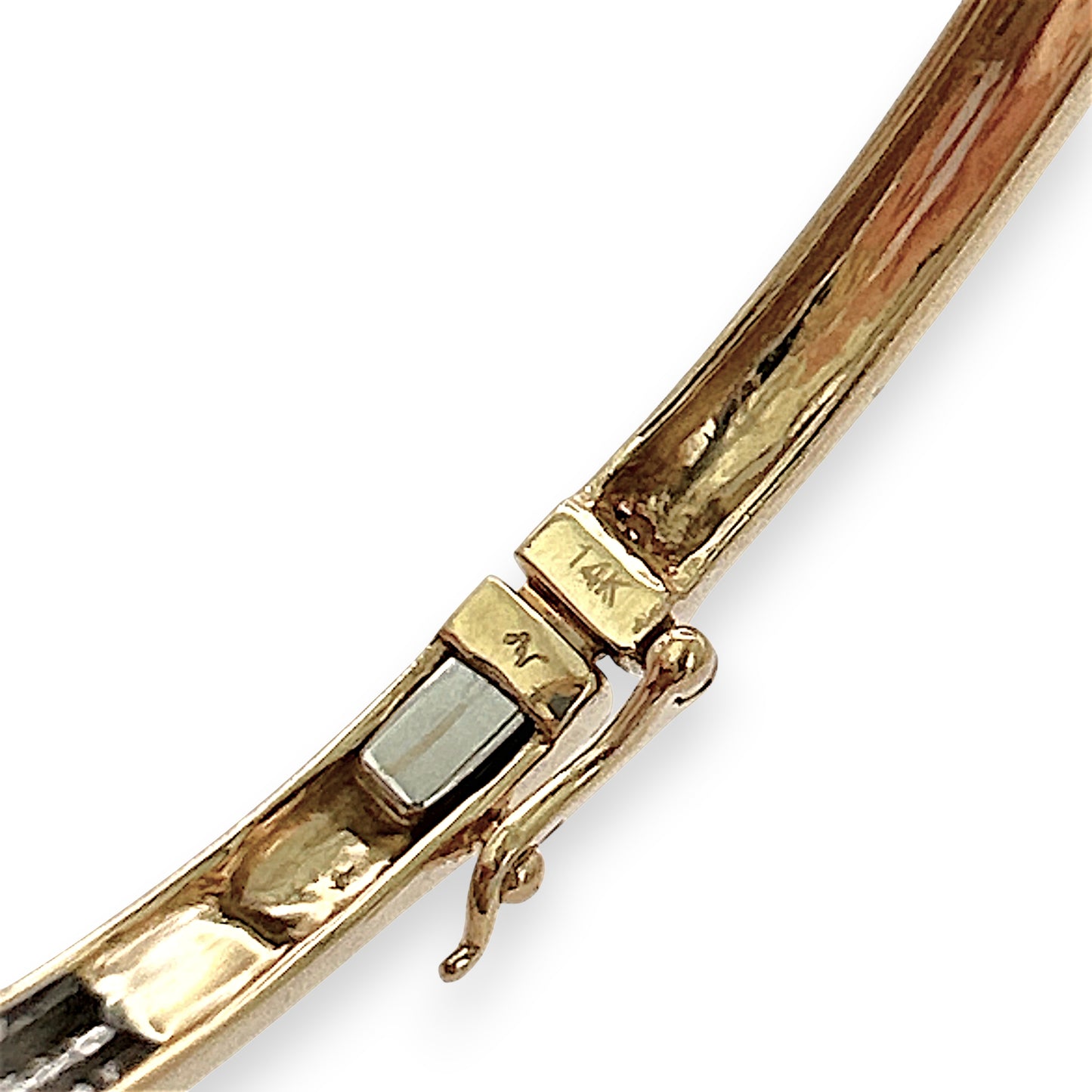 NZGD | 14ct Gold Golden Whisper Diamond Bangle Valuation $6,600