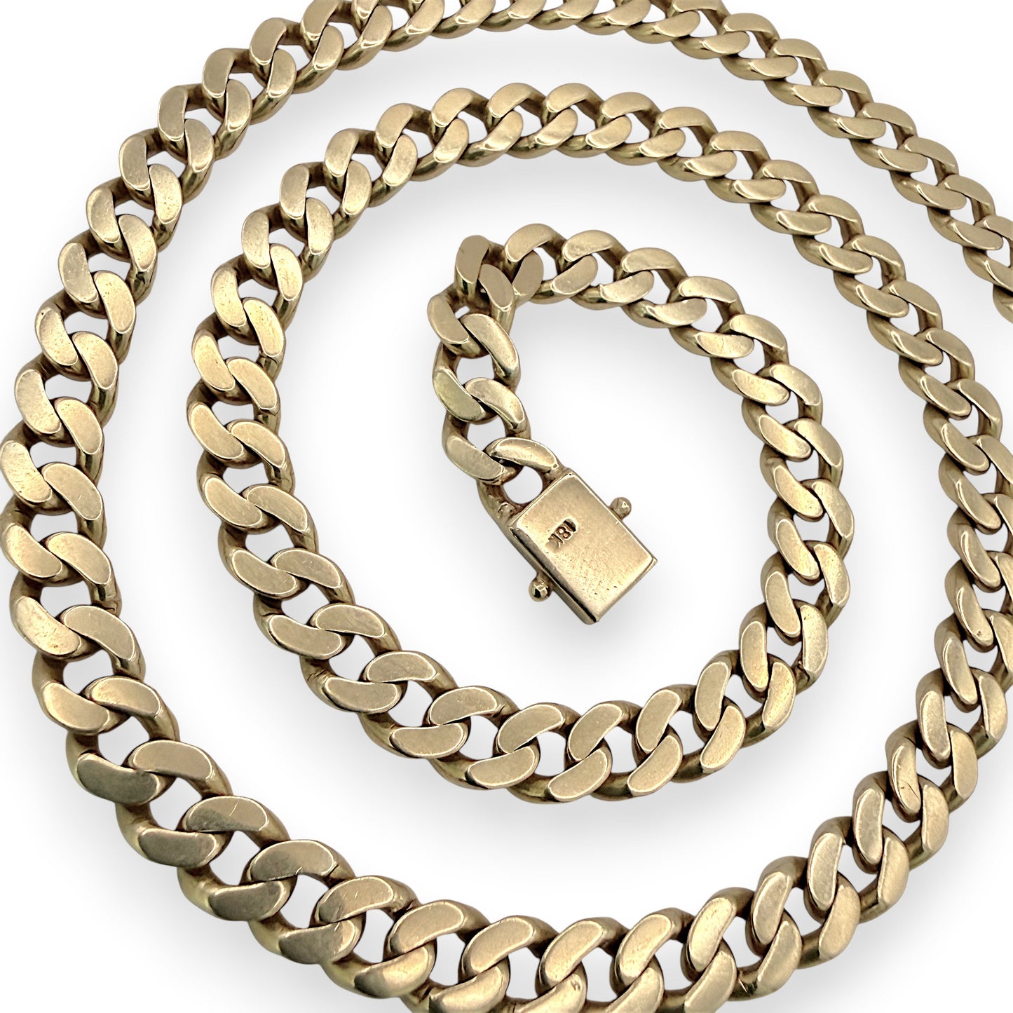 NZGD | 18ct Gold Prestige Round‑Edge Cuban Chain 58.02g