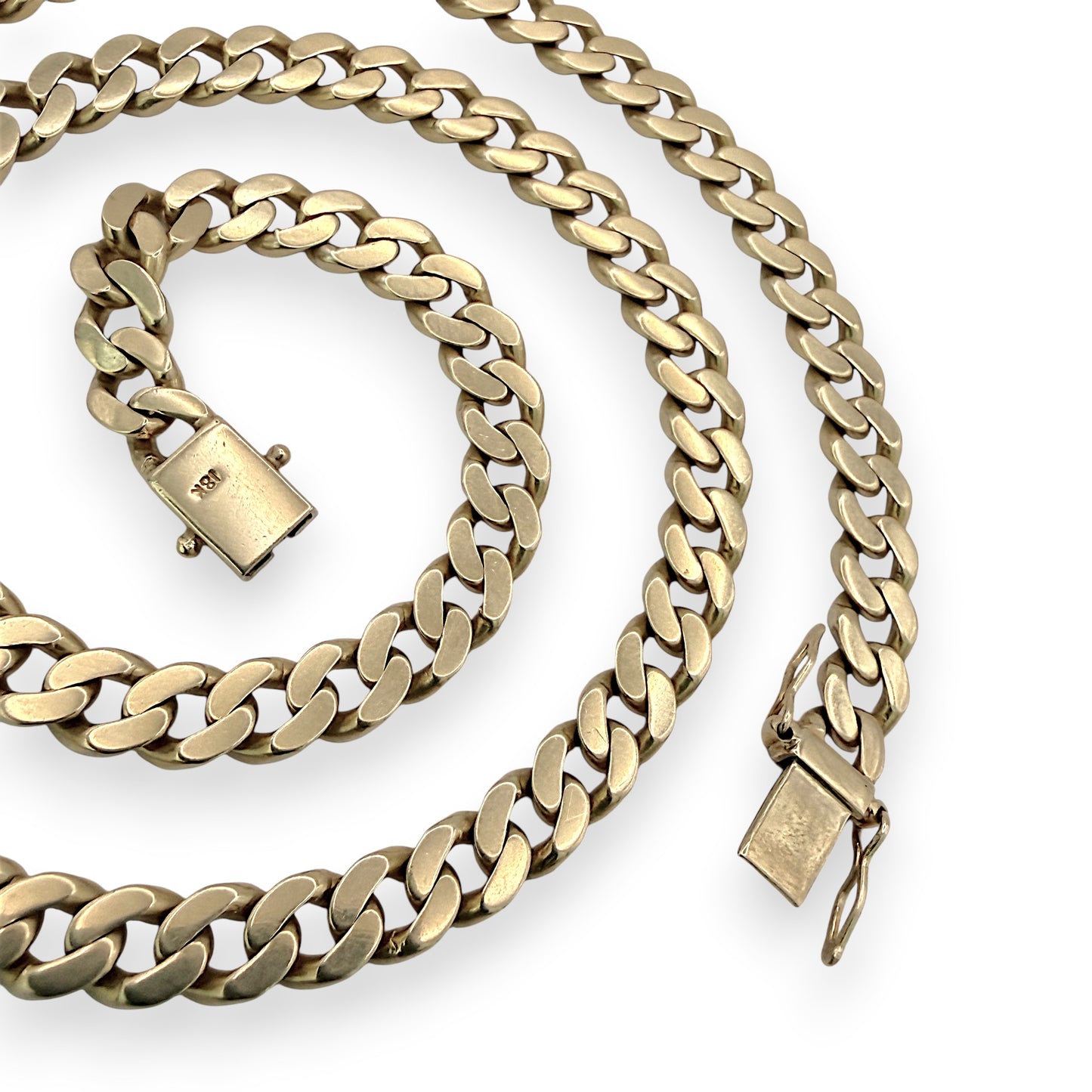 NZGD | 18ct Gold Prestige Round‑Edge Cuban Chain 58.02g