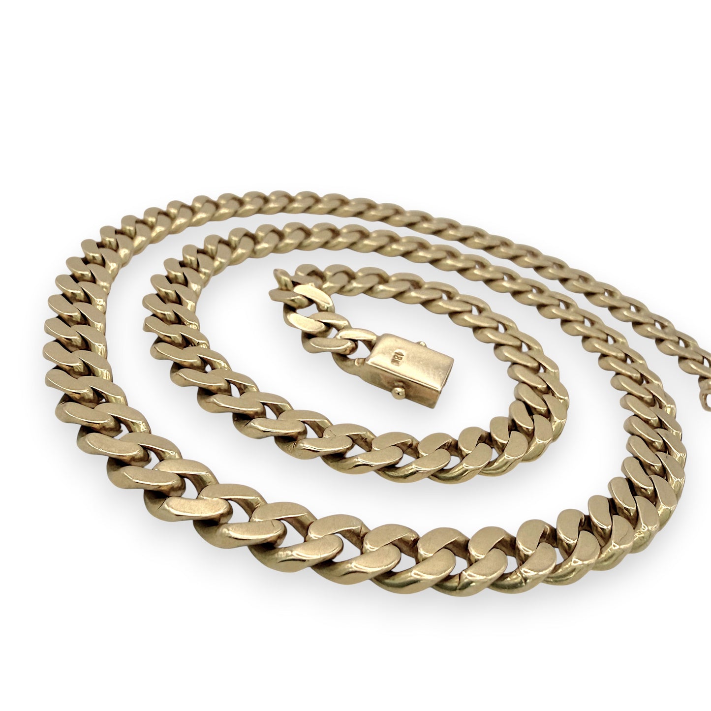 NZGD | 18ct Gold Prestige Round‑Edge Cuban Chain 58.02g