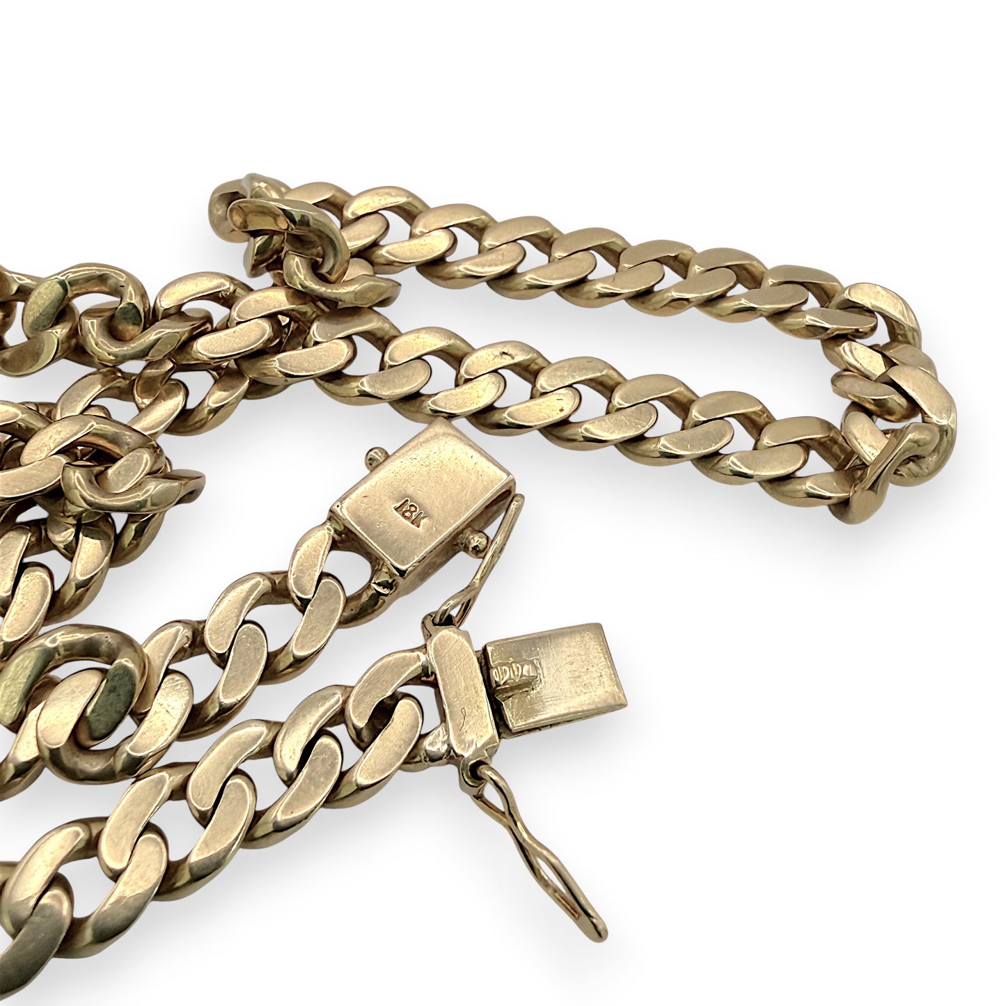NZGD | 18ct Gold Prestige Round‑Edge Cuban Chain 58.02g