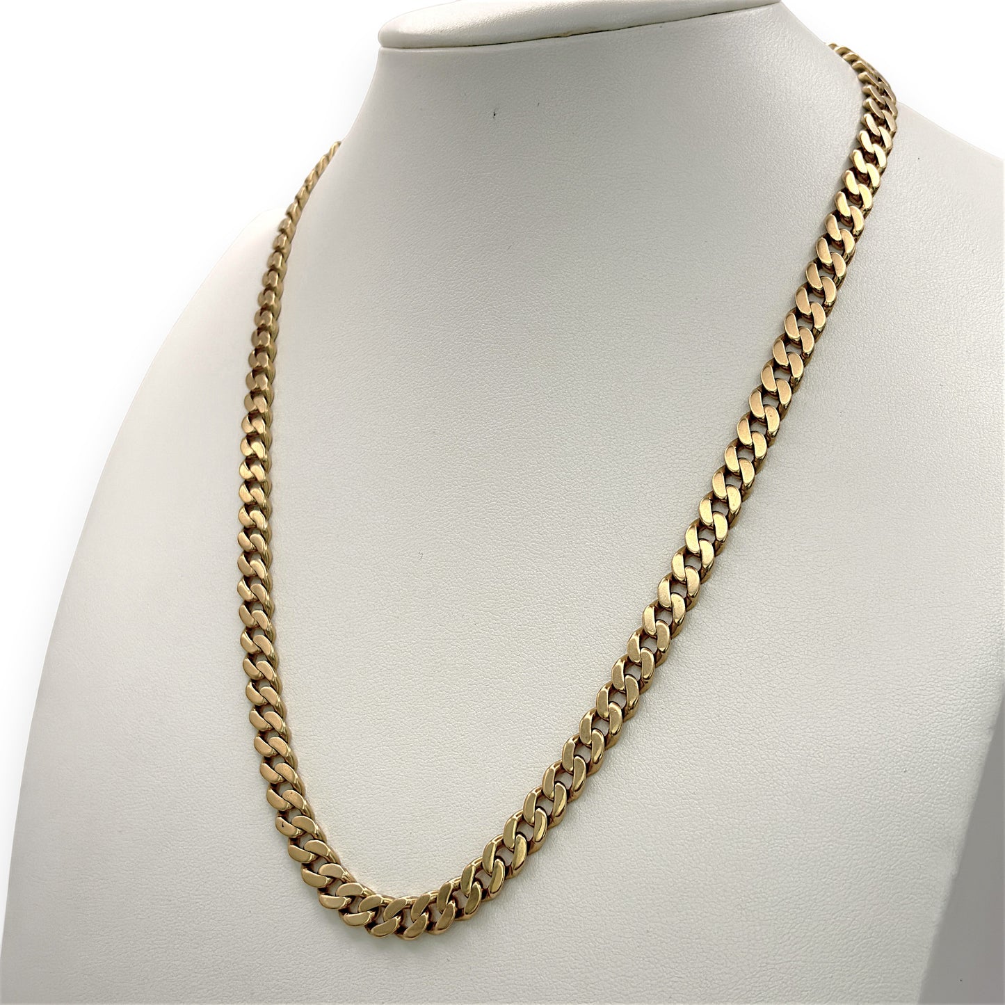 NZGD | 18ct Gold Prestige Round‑Edge Cuban Chain 58.02g