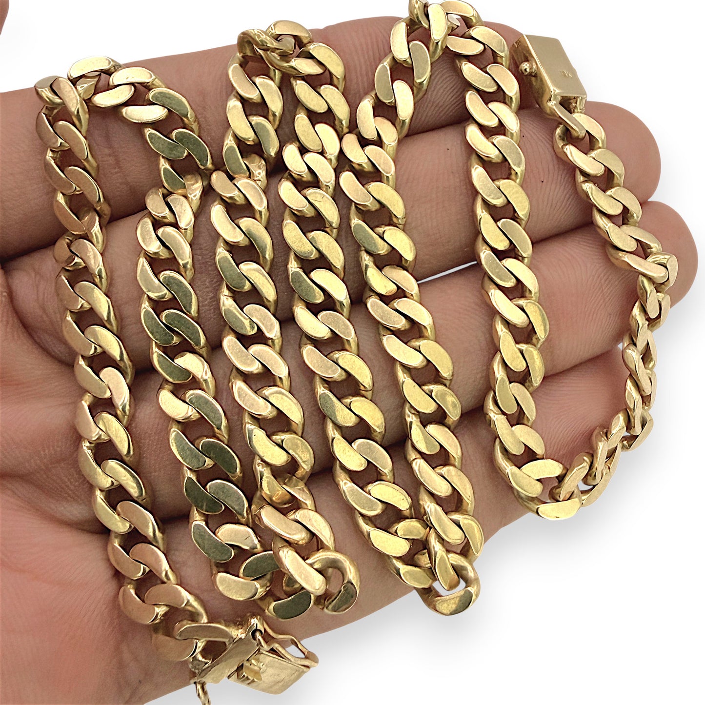 NZGD | 18ct Gold Prestige Round‑Edge Cuban Chain 58.02g