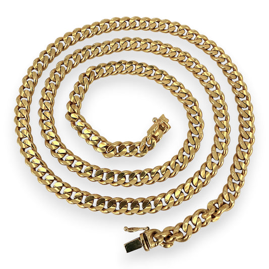 NZGD | 18ct Gold Dominion Cuban Link Chain 53 cm