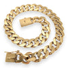 NZGD | 18ct Gold Molten Curb Bracelet 22 cm