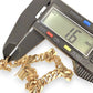 NZGD | 18ct Gold Molten Curb Bracelet 22 cm