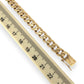NZGD | 18ct Gold Molten Curb Bracelet 22 cm