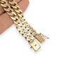 NZGD | 18ct Gold Molten Curb Bracelet 22 cm