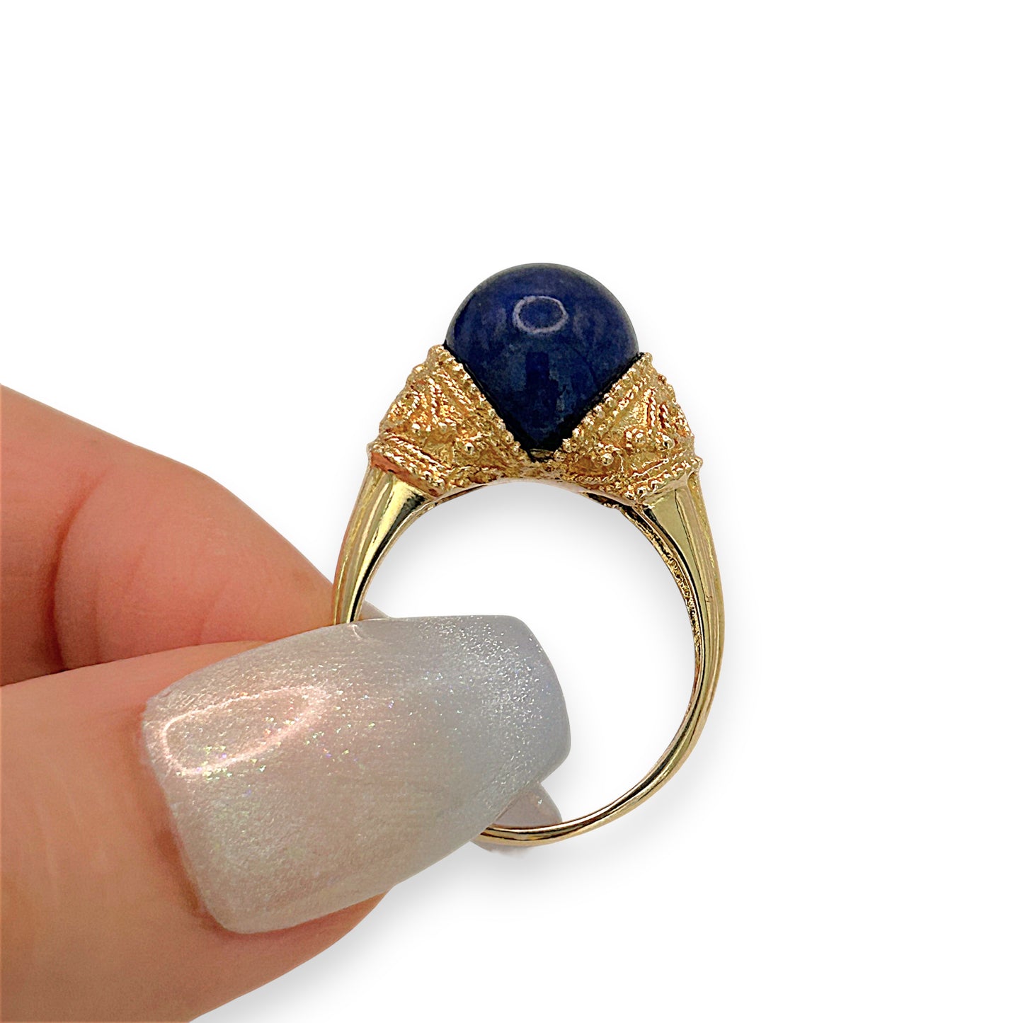 NZGD | 18ct Gold Ring - Imperial Midnight Lazurite Valuation $5,250