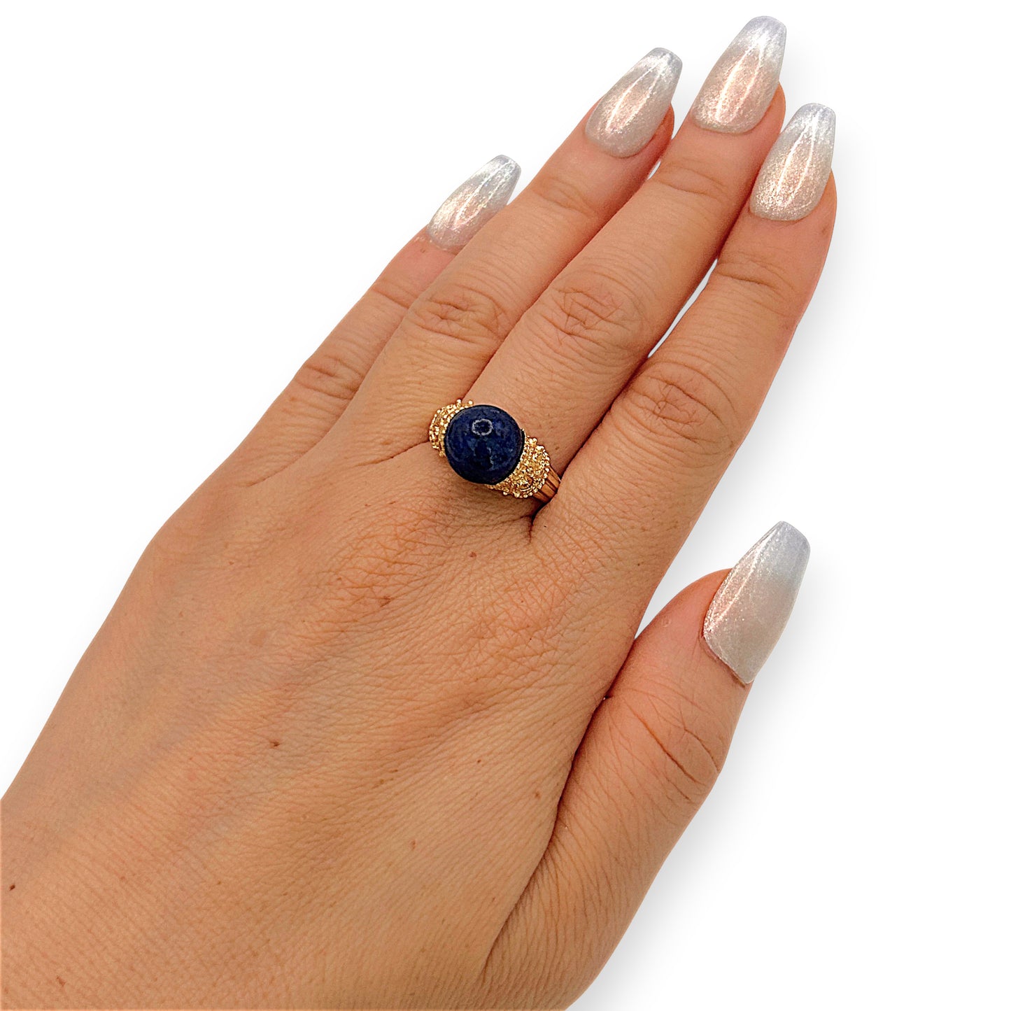 NZGD | 18ct Gold Ring - Imperial Midnight Lazurite Valuation $5,250