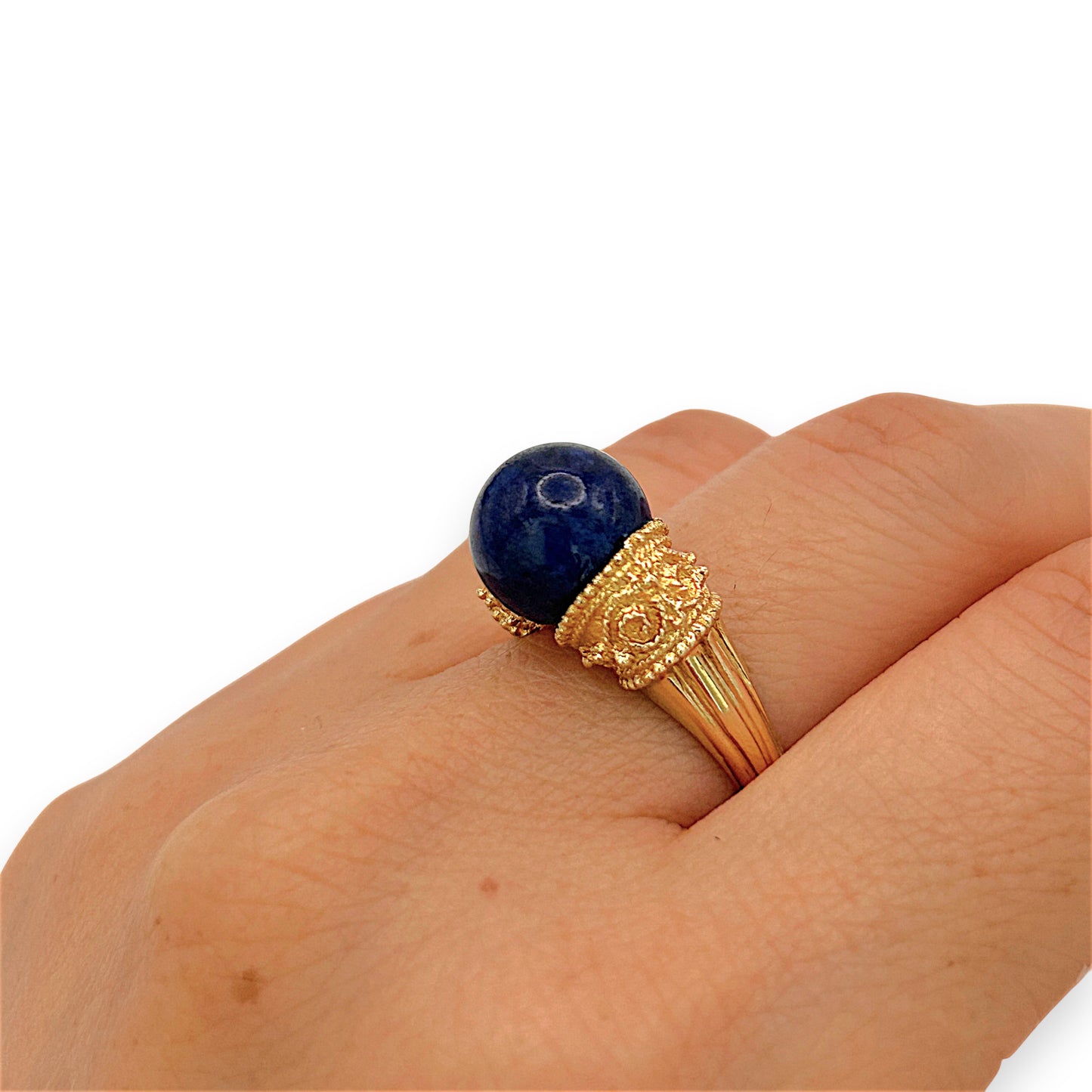 NZGD | 18ct Gold Ring - Imperial Midnight Lazurite Valuation $5,250