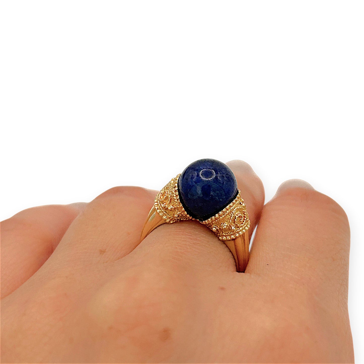 NZGD | 18ct Gold Ring - Imperial Midnight Lazurite Valuation $5,250