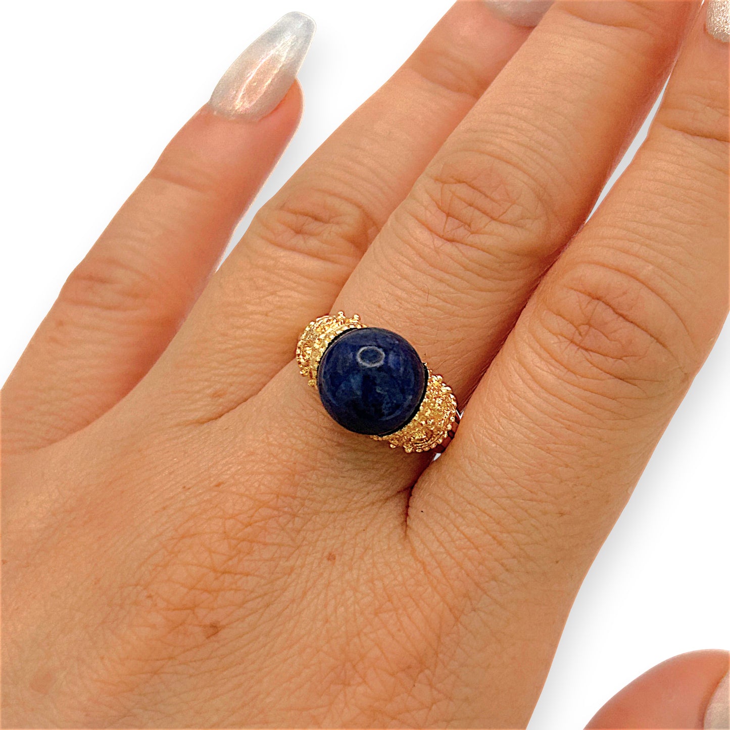NZGD | 18ct Gold Ring - Imperial Midnight Lazurite Valuation $5,250