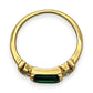 NZGD| 18ct Gold Ring Emerald Crown Trilogy Valuation $4,000