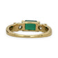 NZGD| 18ct Gold Ring Emerald Crown Trilogy Valuation $4,000