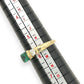 NZGD| 18ct Gold Ring Emerald Crown Trilogy Valuation $4,000