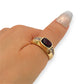 NZGD | 18ct Gold Ring - Garnet Sovereign Statement Valuation $8,000