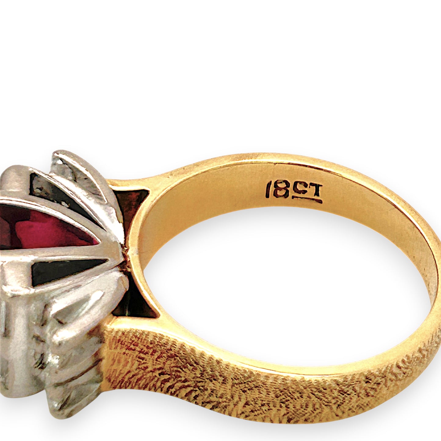NZGD| 18ct Gold Imperial Ruby Radiance Ring Valuation $9,100