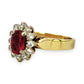NZGD | 18ct Gold Ruby Solstice Bloom Ring Valuation $4,500