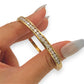 NZGD | 18ct Gold Lumina Crown Diamond Bangle Valuation $17,600