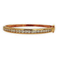 NZGD | 18ct Gold Lumina Crown Diamond Bangle Valuation $17,600