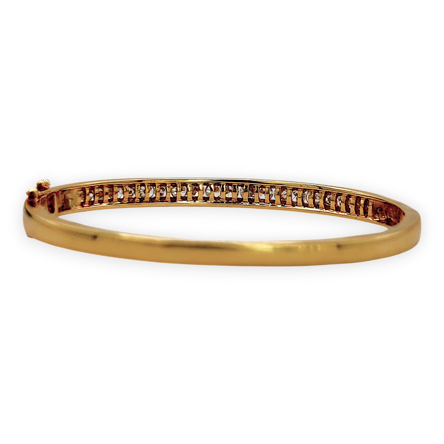 NZGD | 18ct Gold Lumina Crown Diamond Bangle Valuation $17,600