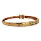 NZGD | 18ct Gold Lumina Crown Diamond Bangle Valuation $17,600
