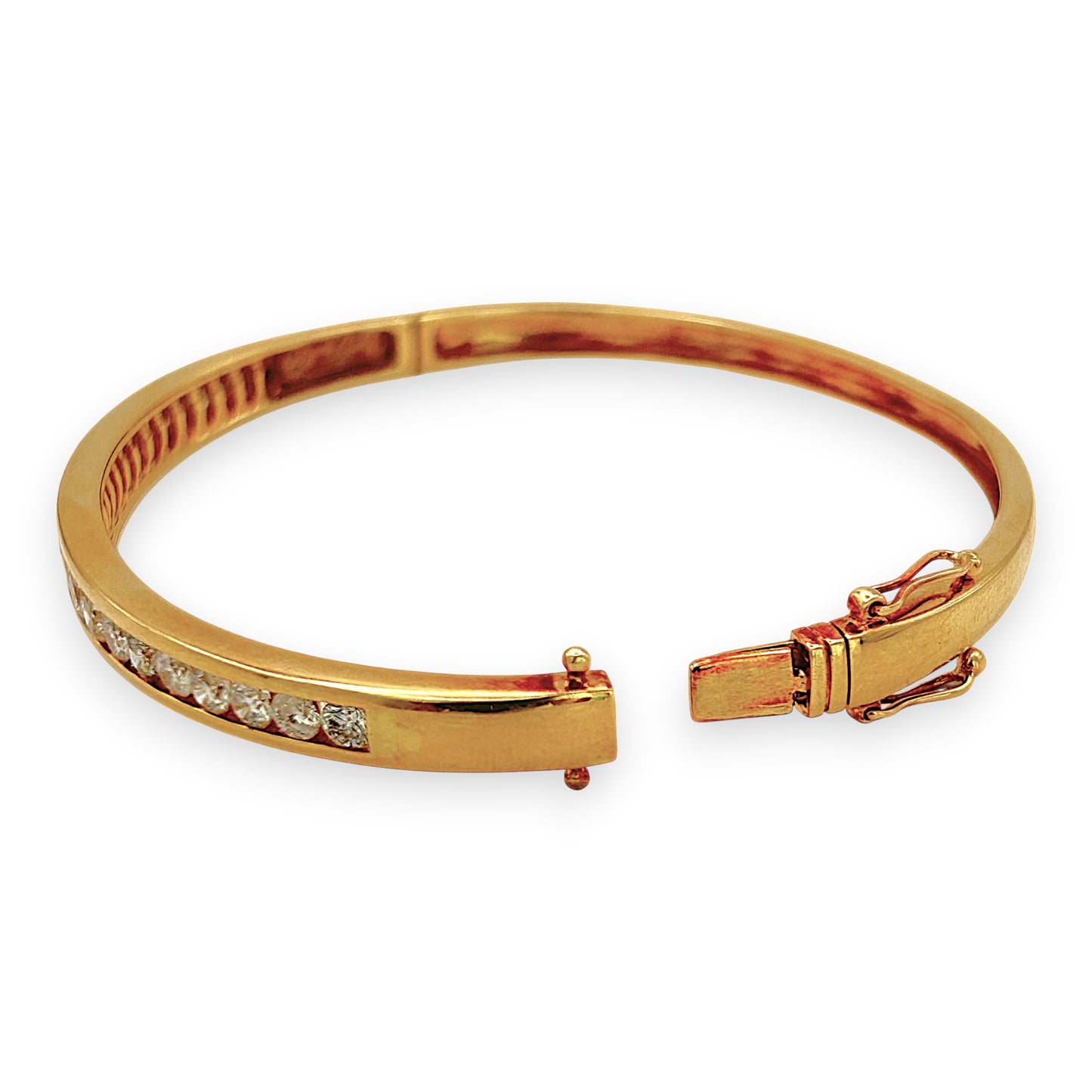 NZGD | 18ct Gold Lumina Crown Diamond Bangle Valuation $17,600