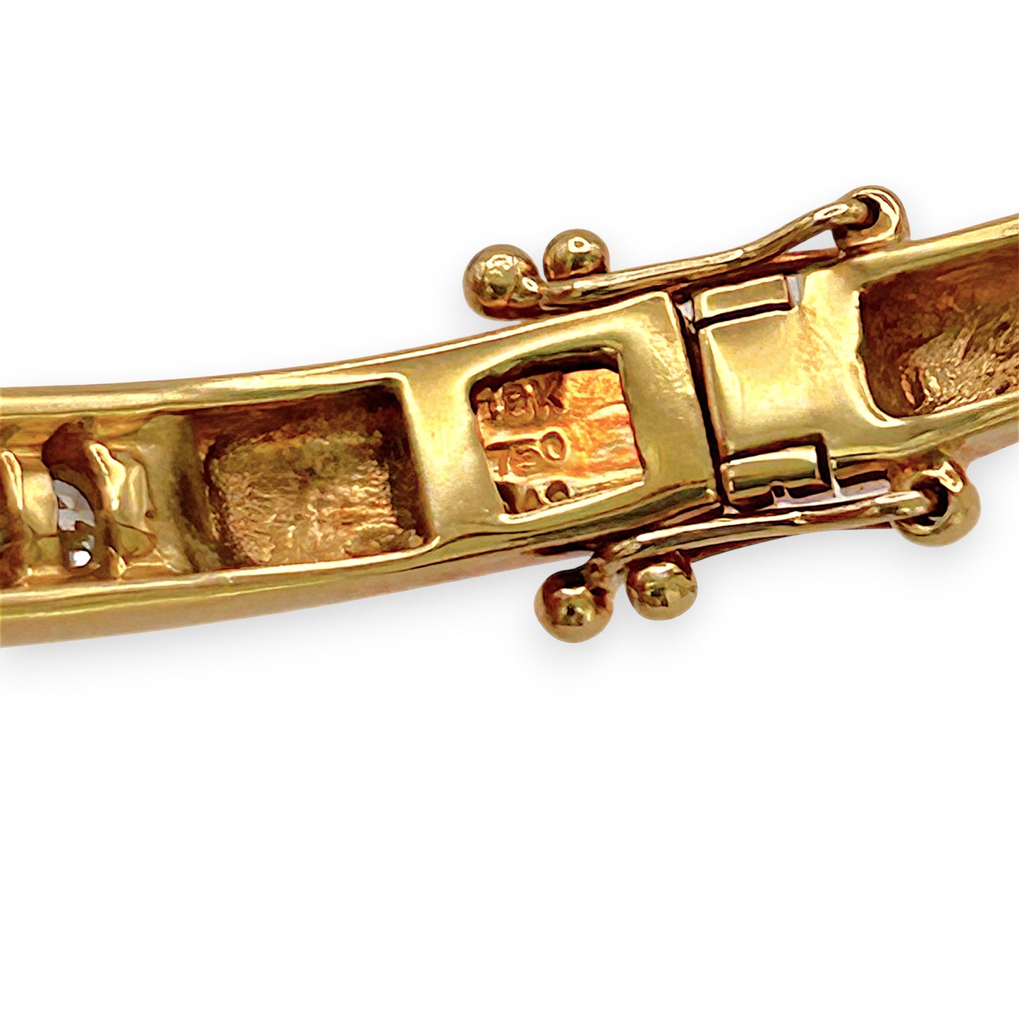 NZGD | 18ct Gold Lumina Crown Diamond Bangle Valuation $17,600
