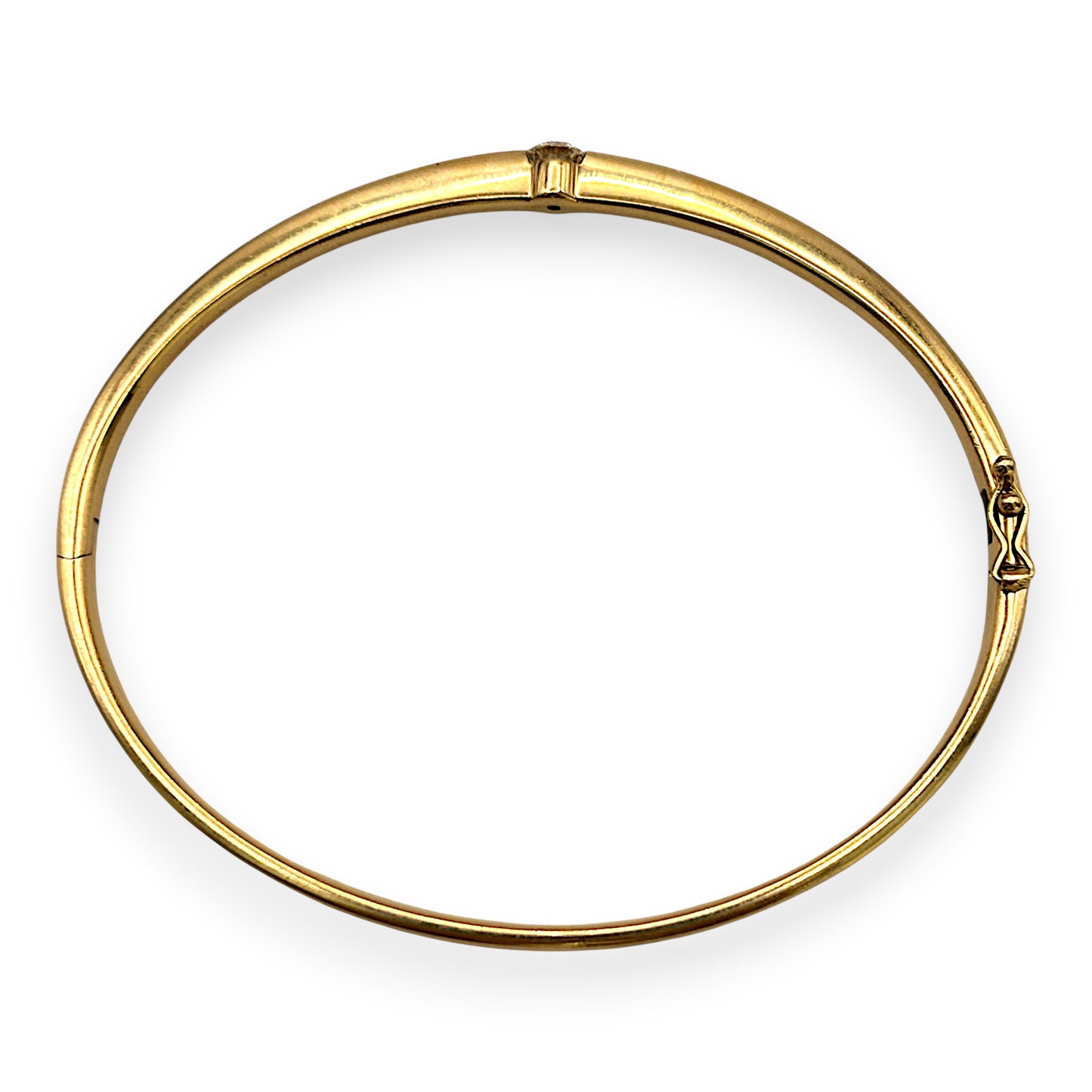 NZGD | 18ct Gold Luminous Solid Arc Bangle Valuation $28,500