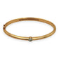 NZGD | 18ct Gold Luminous Solid Arc Bangle Valuation $28,500