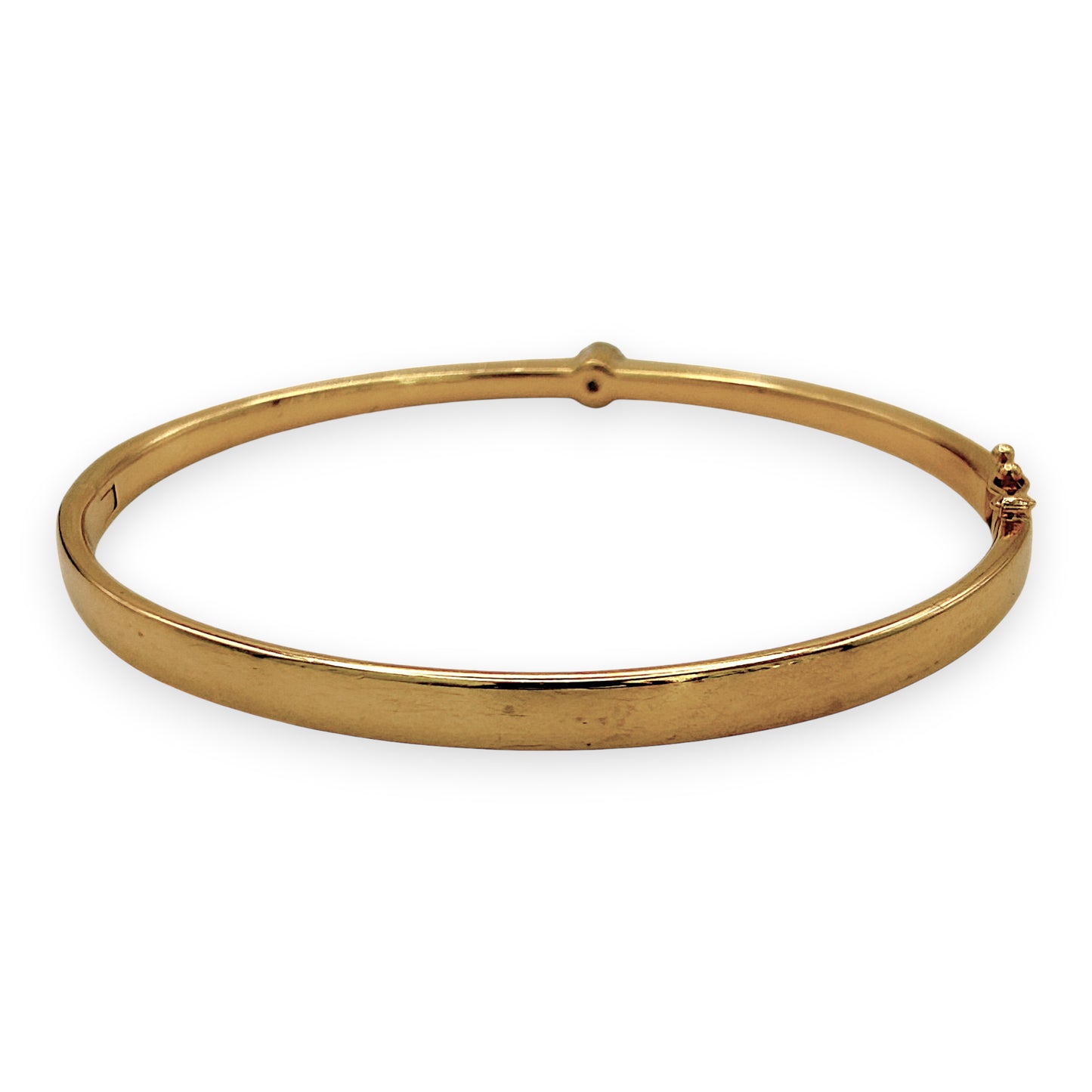 NZGD | 18ct Gold Luminous Solid Arc Bangle Valuation $28,500