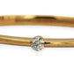 NZGD | 18ct Gold Luminous Solid Arc Bangle Valuation $28,500