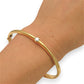 NZGD | 18ct Gold Luminous Solid Arc Bangle Valuation $28,500