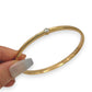 NZGD | 18ct Gold Luminous Solid Arc Bangle Valuation $28,500