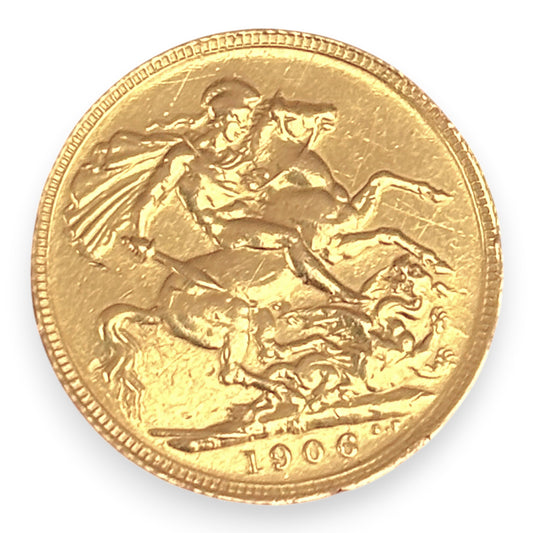 GOLD DEAL | 22ct Gold 1906 Edwards VII Full Sovereign Coin