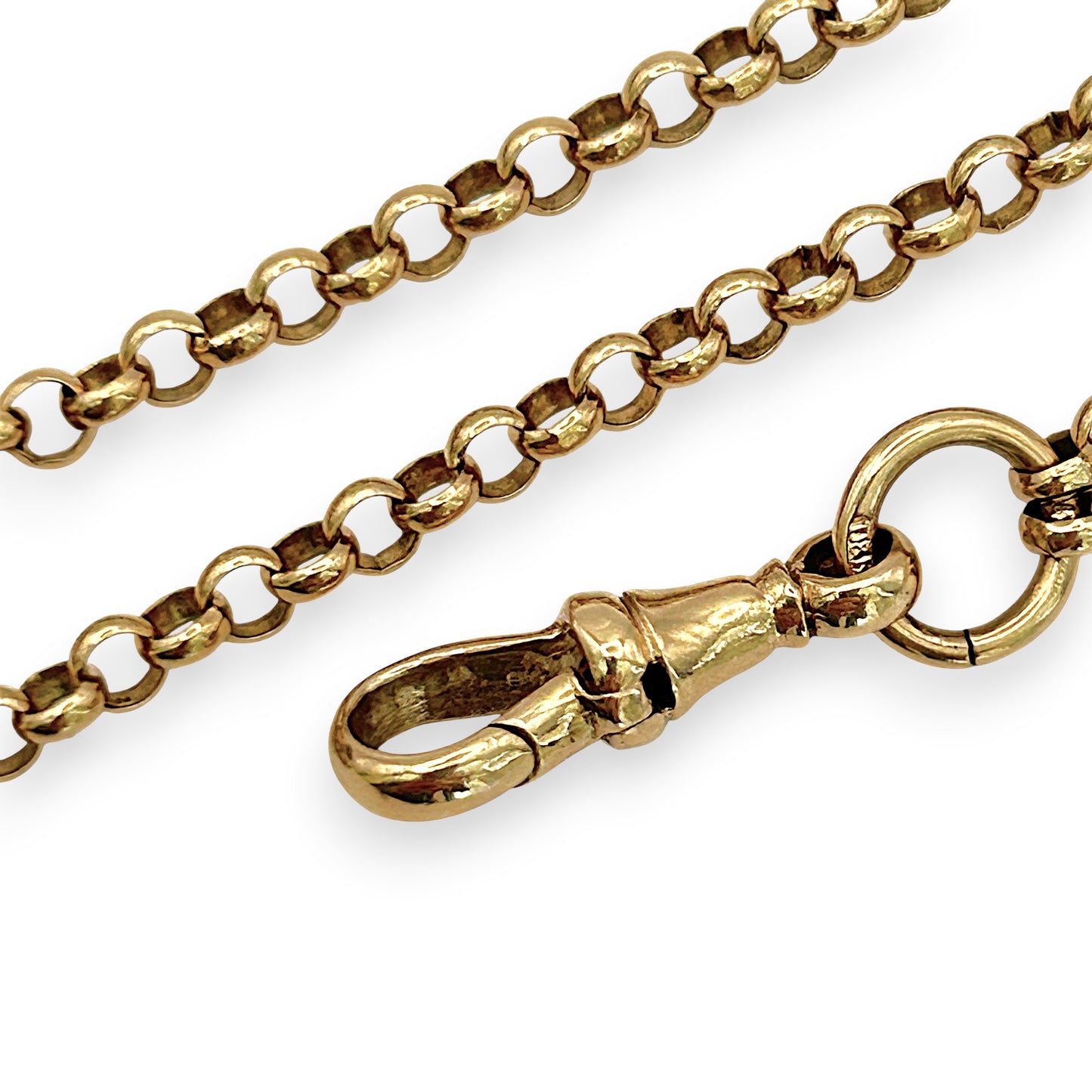 NZGD | 9ct Gold Lustre Line Vintage Link Chain 72cm